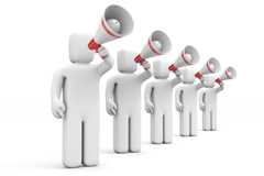 5个拿着喇叭的3D小人高清图片(图1) 5个拿着喇叭的3D小人高清图片(图1)